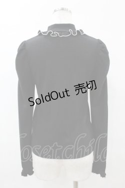 画像2: Ank Rouge / ビジューリボントップス M ブラック H-25-05-15-1059-CA-TO-NS-ZH