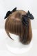 画像1: BABY,THE STARS SHINE BRIGHT / Rose Princessリボンクリップ　  ブラック H-25-05-15-1008-BA-AC-NS-ZH (1)