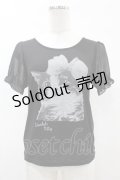 Ank Rouge / キャットプリントTe M ブラック H-25-05-15-1060-CA-TS-NS-ZH