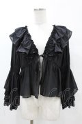 axes femme / レース袖フリルボレロ Free ブラック H-25-05-15-1061-AX-TO-NS-ZH