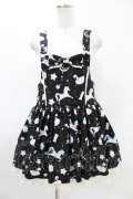 Angelic Pretty / Candy Sprinkleサロペット&バレッタセット Free ブラック H-25-05-15-1018-AP-OP-NS-ZH