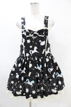 画像1: Angelic Pretty / Candy Sprinkleサロペット&バレッタセット Free ブラック H-25-05-15-1018-AP-OP-NS-ZH