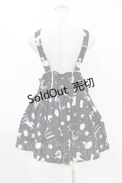 画像2: Angelic Pretty / Candy Sprinkleサロペット&バレッタセット Free ブラック H-25-05-15-1018-AP-OP-NS-ZH