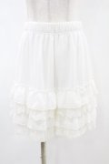 axes femme POETIQUE / レースフリルペチパンツ M オフ H-25-05-15-1024-AX-PA-NS-ZH