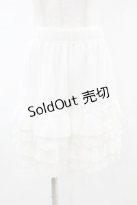 axes femme POETIQUE / レースフリルペチパンツ M オフ H-25-05-15-1024-AX-PA-NS-ZH