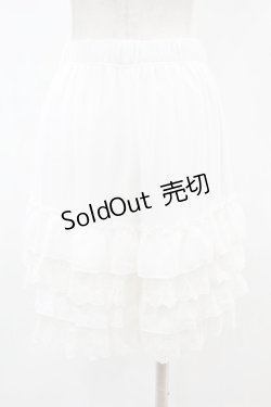 画像2: axes femme POETIQUE / レースフリルペチパンツ M オフ H-25-05-15-1024-AX-PA-NS-ZH