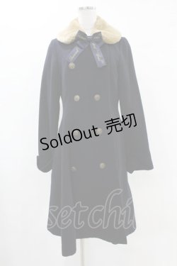 画像1: Innocent World / オリジナルロゴリボンコート M/99cm丈 ネイビー H-25-05-15-1026-IW-CO-NS-ZT-C028