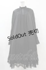 AmaStacia（海外ロリータブランド） / 「朝の礼拝」シフォンワンピース（ロング） XL ブラック H-25-05-15-1028-LO-OP-NS-ZH
