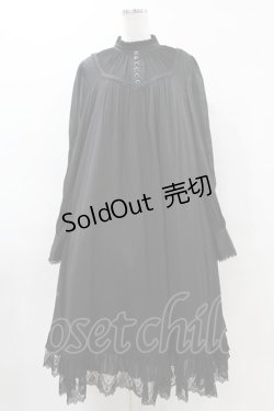 画像1: AmaStacia（海外ロリータブランド） / 「朝の礼拝」シフォンワンピース（ロング） XL ブラック H-25-05-15-1028-LO-OP-NS-ZH