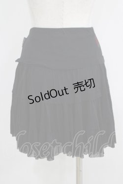 画像3: Ozz oneste / 薔薇刺繍メッシュスカート  黒 H-25-05-15-064-OO-SK-KB-ZH