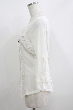 画像2: Ozz oneste / 薔薇刺繍メッシュZIPカーデ  オフ H-25-05-15-069-OO-TO-KB-ZH