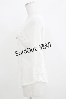 画像2: Ozz oneste / 薔薇刺繍メッシュZIPカーデ  オフ H-25-08-10-029-OO-TO-KB-ZH