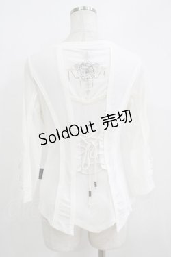 画像3: Ozz oneste / 薔薇刺繍メッシュZIPカーデ  オフ H-25-08-10-029-OO-TO-KB-ZH