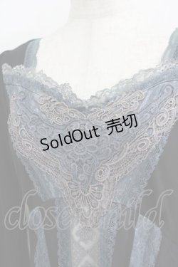 画像4: OZZ ANGELO / レース切替チュニックトップス  黒×青 H-25-05-15-071-OO-TO-KB-ZH