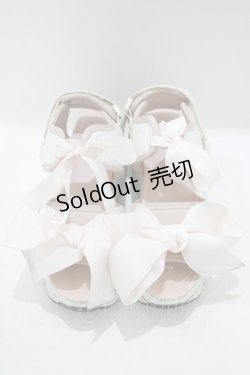 画像1: merry jenny / glitterリボンスニーカーサンダル S ピンク H-25-05-15-074-LO-BG-KB-ZH