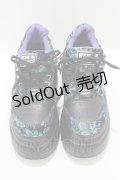 YOSUKE / 厚底スニーカー M 黒×青 H-25-05-15-075-PU-SH-KB-ZH