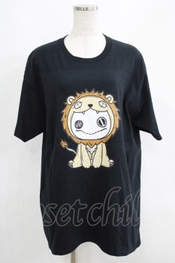 画像1: NieR Clothing / プリントCOTTON CUTSEW  黒 H-25-05-15-011-PU-TO-KB-ZH