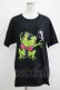 画像1: NieR Clothing / プリント半袖CUTSEW XL 黒 H-25-05-15-015-PU-TO-KB-ZH (1)
