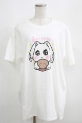 NieR Clothing / プリント半袖CUTSEW XL 白 H-25-05-15-016-PU-TO-KB-ZH