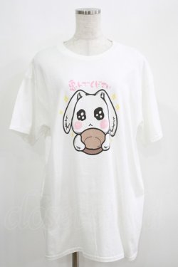 画像1: NieR Clothing / プリント半袖CUTSEW XL 白 H-25-05-15-016-PU-TO-KB-ZH