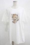 NieR Clothing / プリント半袖CUTSEW XL 白 H-25-05-15-018-PU-TO-KB-ZH