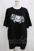 NieR Clothing / プリント半袖CUTSEW XL 黒 H-25-05-15-019-PU-TO-KB-ZH