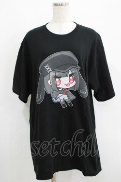 画像1: NieR Clothing / 擬人化プリントCOTTON CUTSEW XL 黒 H-25-05-15-021-PU-TO-KB-ZH