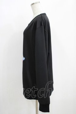 画像2: NieR Clothing / プリントLONG CUTSEW  黒 H-25-05-15-022-PU-TO-KB-ZH