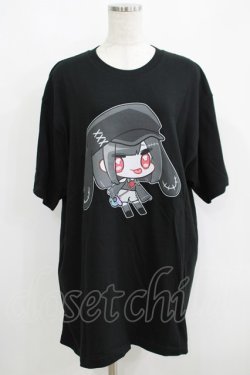 画像1: NieR Clothing / プリントCOTTON CUTSEW XL 黒 H-25-05-15-024-PU-TO-KB-ZH