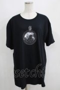 NieR Clothing / プリント半袖CUTSEW XL 黒 H-25-05-15-028-PU-TO-KB-ZH