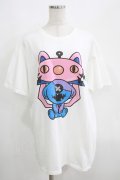 NieR Clothing / トレバコラボoneくんカットソー  白 H-25-05-15-029-PU-TO-KB-ZH