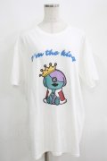 NieR Clothing / KING ONE君 CUTSEW【I’m the king】  白 H-25-05-15-030-PU-TO-KB-ZH
