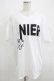 画像1: NieR Clothing / プリント半袖CUTSEW XL 白 H-25-05-15-031-PU-TO-KB-ZH (1)