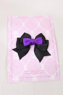 画像1: LOTUS ribbon / リボンリング  ブラック/パープル H-25-05-16-043-EL-AC-NS-ZH