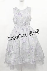 axes femme kawaii / ぶどう柄ジャンパースカート M グレー H-25-05-16-004-AX-OP-NS-ZH