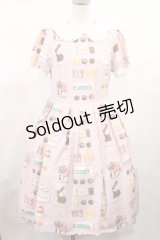 Himena（海外ロリータブランド） / Bunny Chocolateワンピース S ピンク H-25-05-16-006-LO-OP-NS-ZH