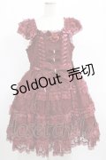 metamorphose / 【プラスサイズ】永遠の花嫁ドレス プラスサイズ えんじ H-25-05-16-1001-ME-OP-NS-ZH