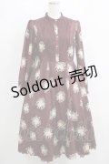 axes femme NOSTALGIE / ブーケ柄ジャガードワンピース Free ボルドー H-25-05-16-1020-AX-OP-NS-ZH