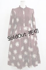 axes femme NOSTALGIE / ブーケ柄ジャガードワンピース Free ボルドー H-25-05-16-1020-AX-OP-NS-ZH