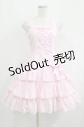 Angelic Pretty / バニランローウエストジャンパースカート Free ピンク H-25-05-16-1025-AP-OP-NS-ZH