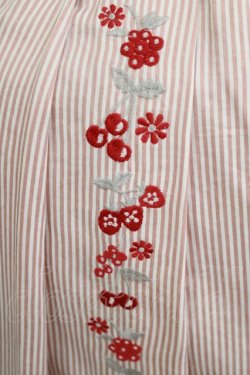 画像4: Fi.n.t / フルーツ刺繍ストライプスカート Free PINK H-25-05-16-1028-CA-SK-NS-ZH