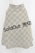 Fi.n.t / ビット使いバイアスチェックフレアースカート Free GREEN×YE H-25-05-16-1029-CA-SK-NS-ZH