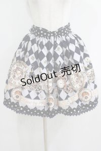 ALICE and the PIRATES / 時計じかけのおすましキャット柄スカート Free ネイビー H-25-05-16-1031-PA-SK-NS-ZH