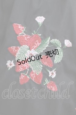 画像4: Ank Rouge / いちご刺繍スカラップスカート M ブラック H-25-05-16-1033-CA-SK-NS-ZH