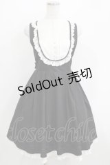 Amavel / Dollyレース切替ジャンパースカート Free ブラック H-25-05-16-1035-CA-OP-NS-ZH