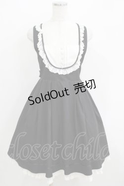 画像1: Amavel / Dollyレース切替ジャンパースカート Free ブラック H-25-05-16-1035-CA-OP-NS-ZH
