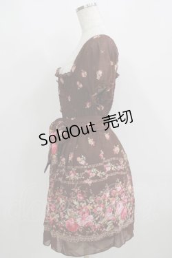 画像2: LIZ LISA / シフォン花柄ワンピース Free ブラウン H-25-05-16-1041-LO-OP-NS-ZH