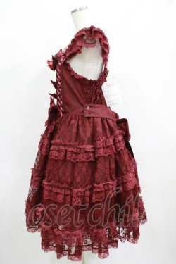 画像2: metamorphose / 【プラスサイズ】永遠の花嫁ドレス プラスサイズ えんじ H-25-05-16-1001-ME-OP-NS-ZH