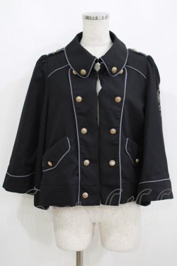 画像1: Amavel / Crown Knight Militaryポンチョコート Free ブラック H-25-05-16-1043-CA-JA-NS-ZH