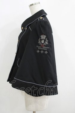 画像2: Amavel / Crown Knight Militaryポンチョコート Free ブラック H-25-05-16-1043-CA-JA-NS-ZH